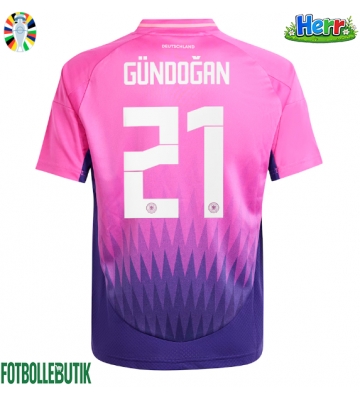 Tyskland Ilkay Gundogan #21 Bortatröja EM 2024 Kortärmad